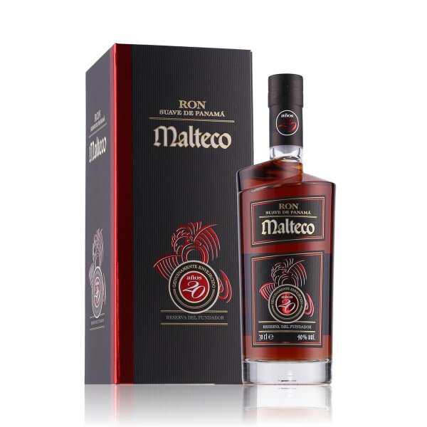 Malteco 20 Years Reserva del Fundador Rum 40% Vol. 0,7l in Geschenkbox