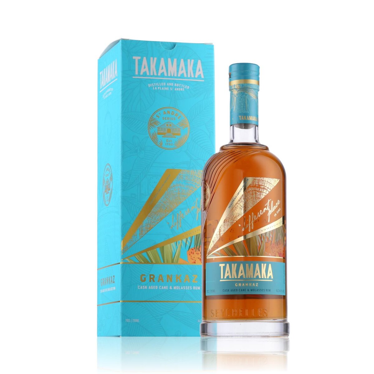 Takamaka St. Andre Grankaz Rum 45,1% Vol. 0,7l in Geschenkbox, 51,99