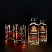 Jägermeister Manifest Kräuterlikör Tasting Set 2x0,04l in Geschenkbox mit 2 Gläsern
