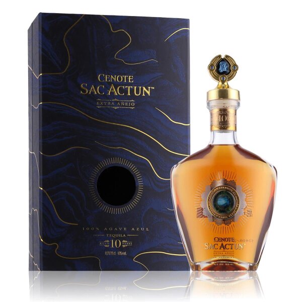 Cenote 10 Years Sac Actun Extra Anejo Tequila 0,7l in Geschenkbox