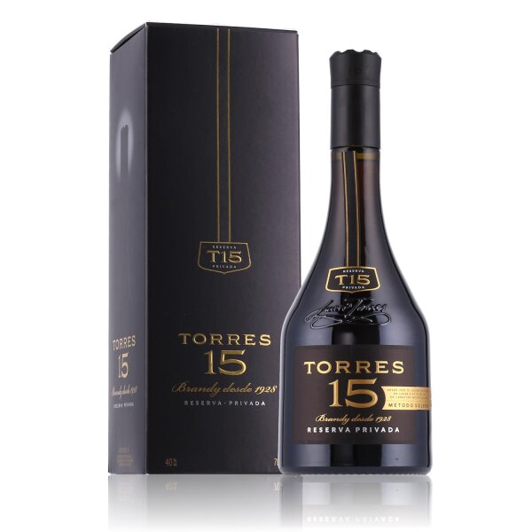 Torres 15 Reserva Privada Brandy 40% Vol. 0,7l in Geschenkbox