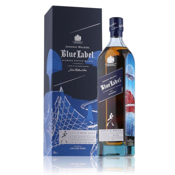 Johnnie Walker Blue Label Cities Of The Future MARS Whisky Limited Edition 40% Vol. 0,7l in Geschenkbox