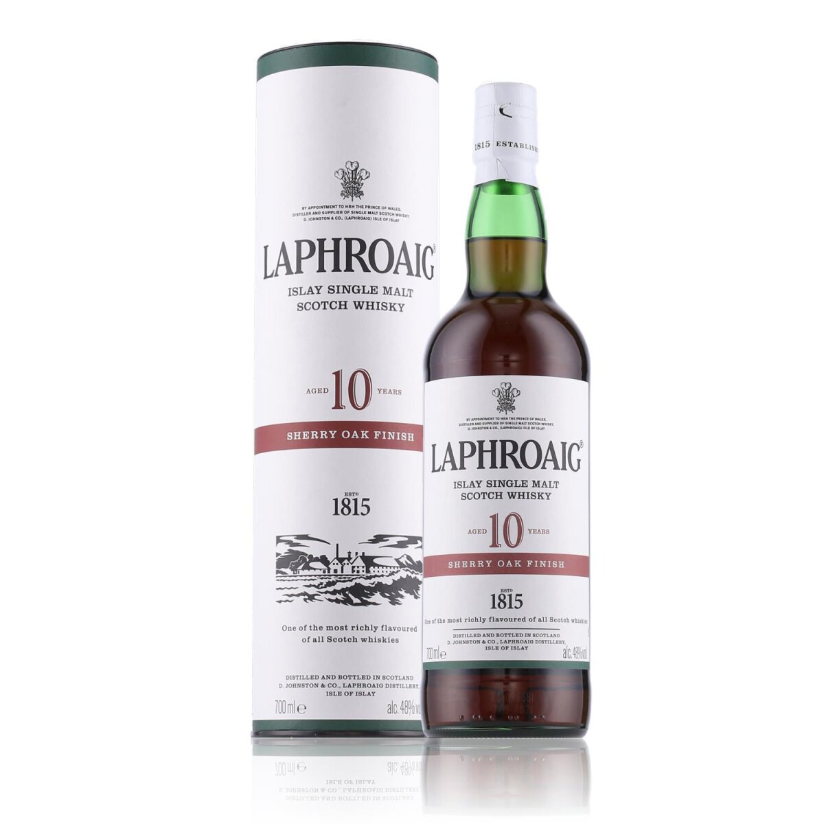 Laphroaig 10 Years Sherry Oak Finish Whisky 48% Vol. 0,7l in Geschenk