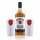 Jim Beam Kentucky Straight Bourbon Whiskey 40% Vol. 1l im Set mit 2 Tonbechern