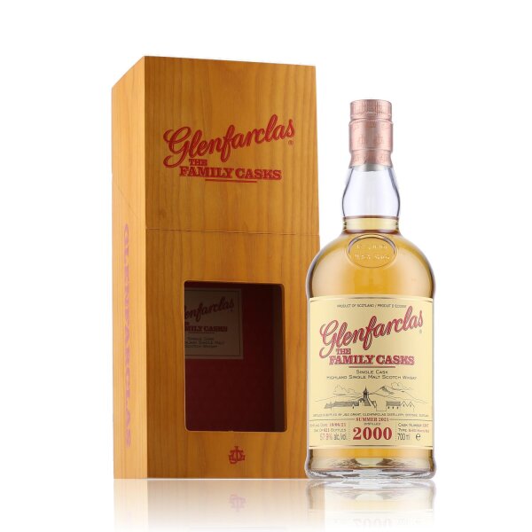Glenfarclas The Family Casks 2000/2021 Whisky 57,9% Vol. 0,7l in Geschenkbox aus Holz
