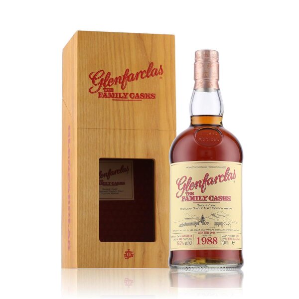 Glenfarclas The Family Casks 1988/2018 Whisky 0,7l in Geschenkbox aus Holz