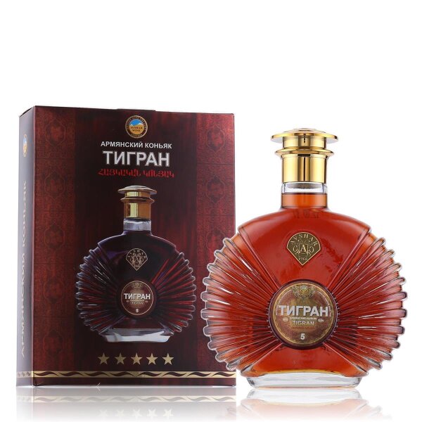 Tigran 5 Years Armenian Brandy 40% Vol. 0,5l in Geschenkbox