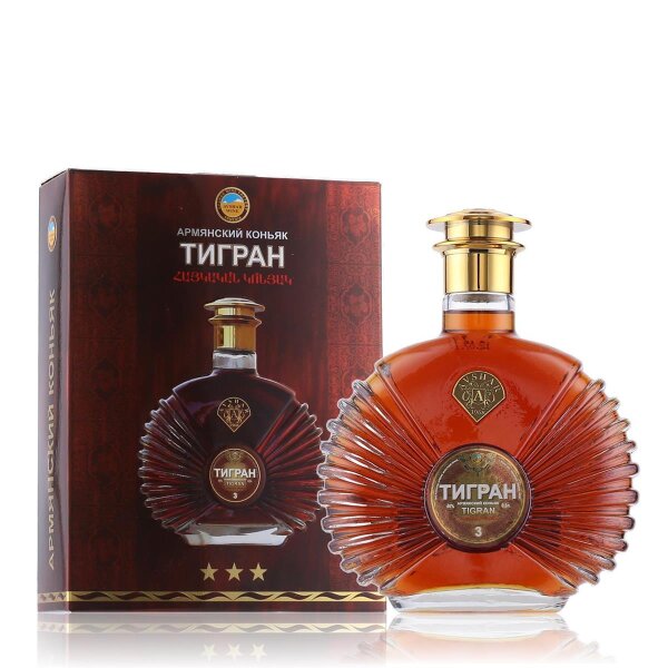 Tigran 3 Years Armenian Brandy 40% Vol. 0,5l in Geschenkbox