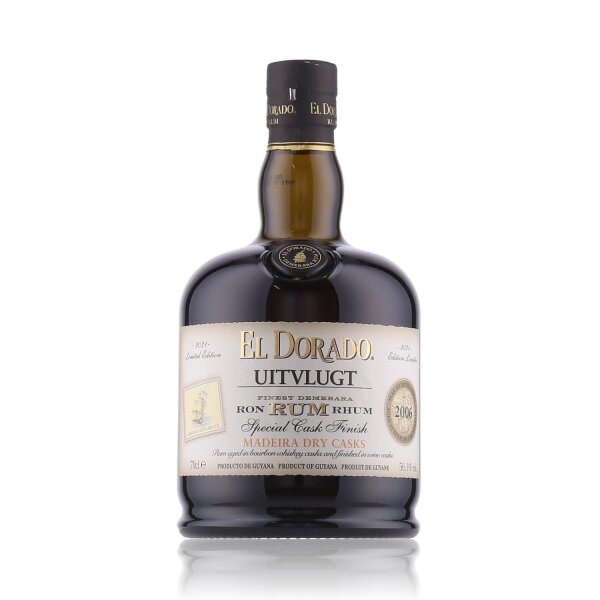 El Dorado Uitvlugt Special Cask Finish Madeira Dry Casks Rum 2006/2021 Limited Edition 56,1% Vol. 0,7l