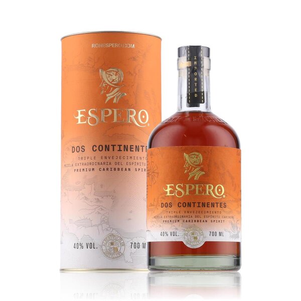 Espero Dos Continentes Rum-Likör 0,7l in Geschenkbox