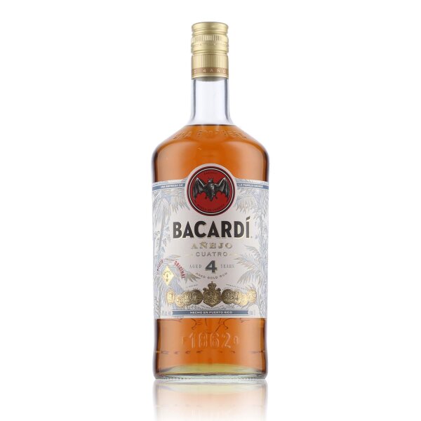 Bacardi Anejo Cuatro 4 Years Rum 40% Vol. 1l