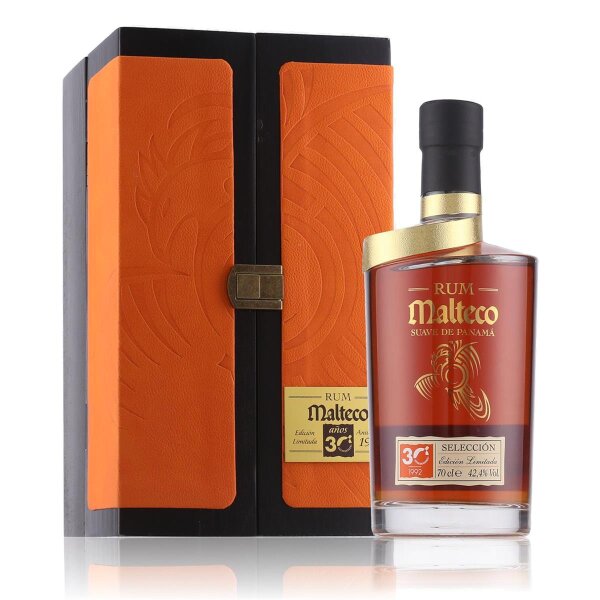 Malteco 30 Years Seleccion Aniversario Rum 1992 Limited Edition 42,4% Vol. 0,7l in Geschenkbox