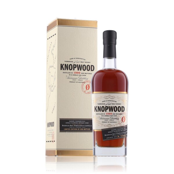 Knopwood Oloroso Cask Finished Tasmanian Whisky 48,2% Vol. 0,7l in Geschenkbox