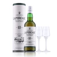 Laphroaig 10 Years Whisky 0,7l in Geschenkbox mit 2...