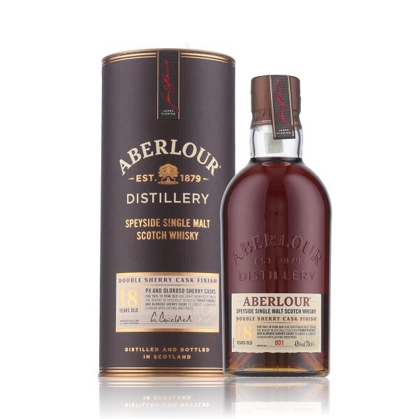 Aberlour 18 Years Double Sherry Cask Finish Whiskey 43% Vol. 0,7l in Geschenkbox