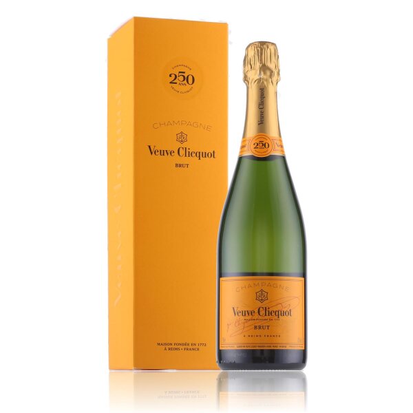 Veuve Clicquot Yellow Label Champagner Brut 12% Vol. 0,75l in Geschenkbox