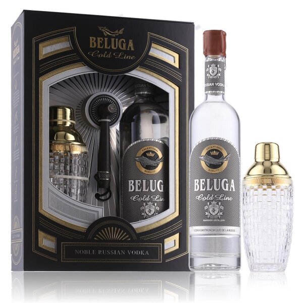 Beluga Gold Line Vodka 0,7l in Geschenkbox mit Shaker