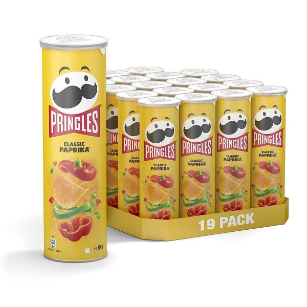 Pringles Classic Paprika 19x185g im Spar-Set