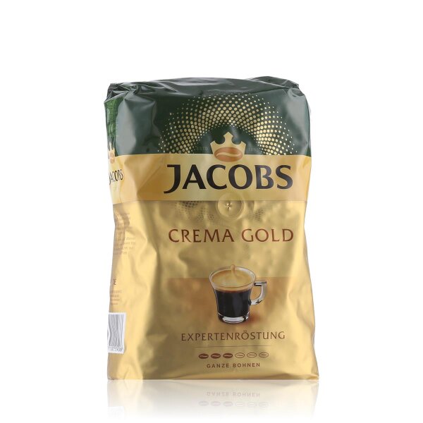 Jacobs Crema Gold Expertenröstung 3/6 Kaffee ganze Bohnen 1kg