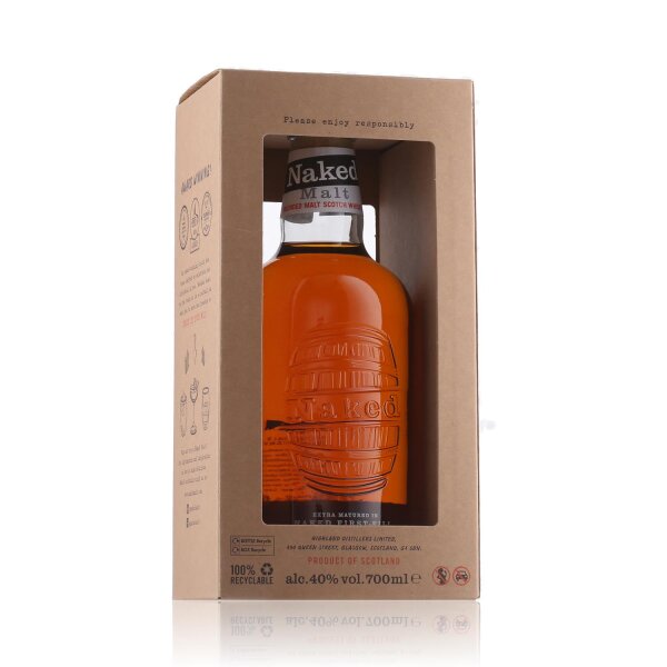 Naked Malt Blended Malt Scotch Whisky 40% Vol. 0,7l in Geschenkbox