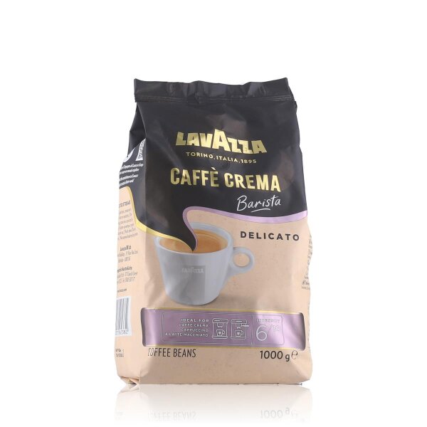 Lavazza Caffè Crema Barista Delicato 6/10 Kaffee ganze Bohnen 1kg