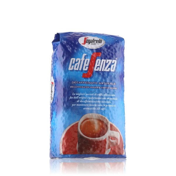 Segafredo Zanetti Cafe Senza Entkoffeinierter Röstkaffee ganze Bohnen 1kg