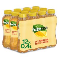 Fuze Tea Schwarzer Tee Zitrone 12x0,4l