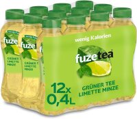 Fuze Tea Grüner Tee Limette Minze 12x0,4l