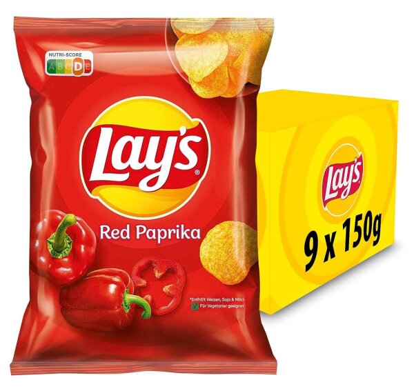 Lays Red Paprika 9x150g
