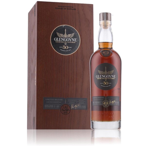 Glengoyne 30 Years Scotch Whisky 46,8% Vol. 0,7l in Geschenkbox aus Holz