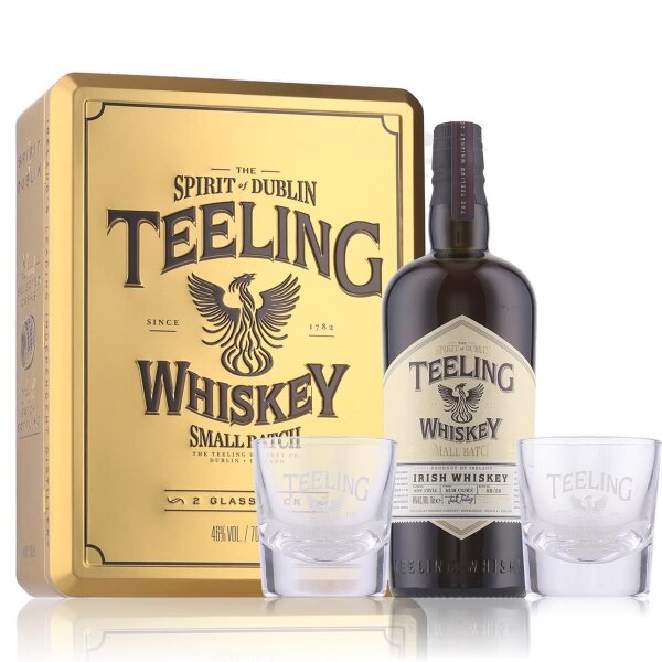 Teeling Small Batch Irish Whiskey 0,7l in Geschenkbox mit 2 Gläsern