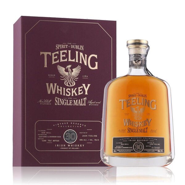 Teeling 30 Years Vintage Reserve Collection Whiskey 0,7l in Geschenkbox