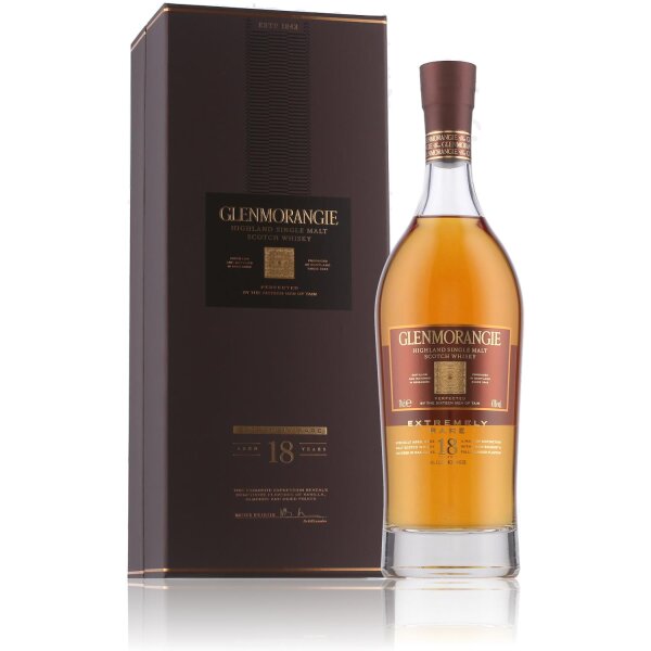 Glenmorangie 18 Years Extremely Rare Whisky 43% Vol. 0,7l in Geschenkbox