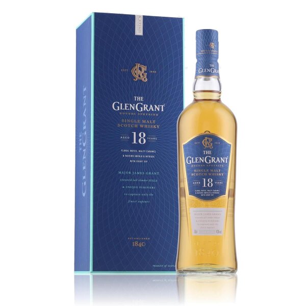 Glen Grant 18 Years Scotch Whisky 0,7l in Geschenkbox