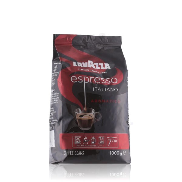 Lavazza Espresso Italiano Aromatico 7/10 Kaffee ganze Bohnen 1kg