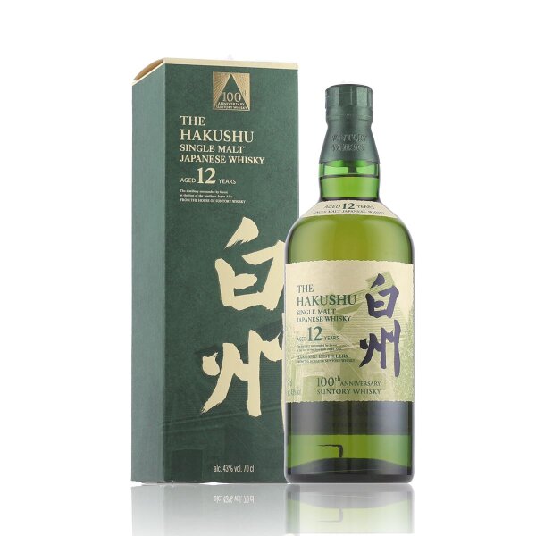 The Hakushu 12 Years Suntory Whisky 100th Anniversary Limited Edition 0,7l in Geschenkbox