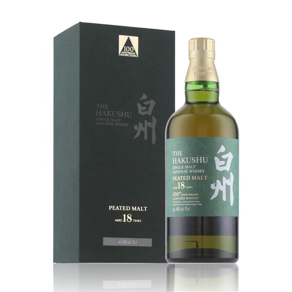 The Hakushu 18 Years Peated Malt 100th Anniversary Limited Edition Whisky 48% Vol. 0,7l in Geschenkbox