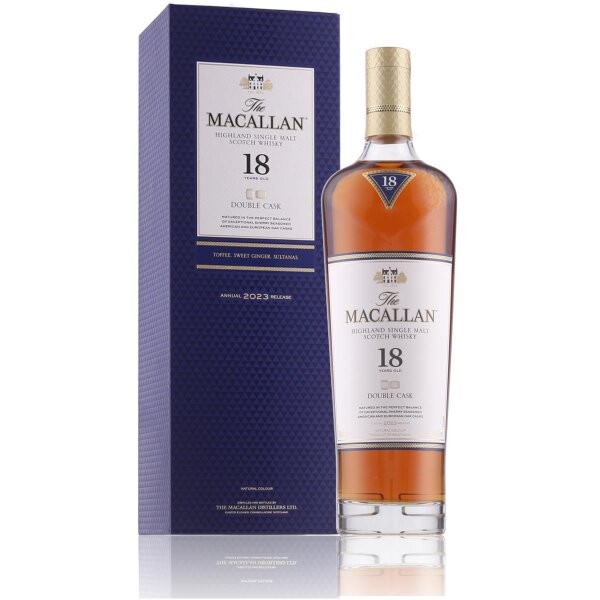 The Macallan 18 Years Double Cask Whisky 2023 0,7l in Geschenkbox