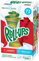 Fruit Roll-Ups Strawberry and Tropical Tie-Dye 72x14g