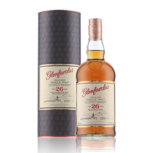 Glenfarclas 26 Years Whisky 0,7l in Geschenkbox aus Metall