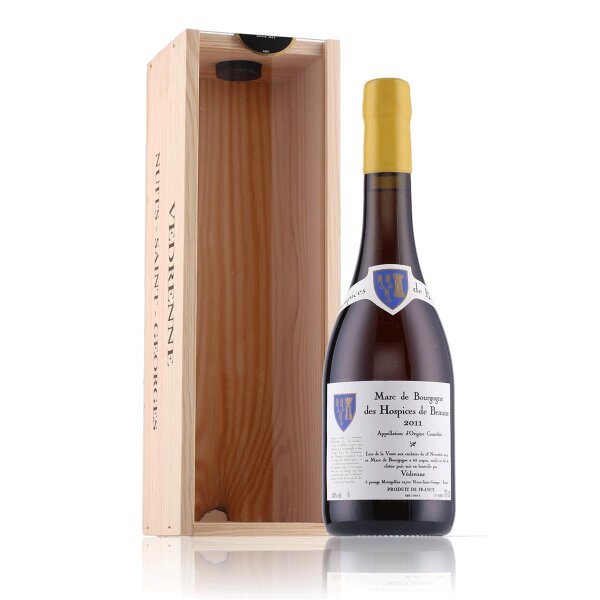 Marc de Bourgogne Hospices de Beaune 2013 0,7l in Geschenkbox aus Holz