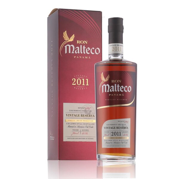 Malteco Vintage Reserva Rum 2011 42,3% Vol. 0,7l in Geschenkbox