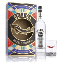 Beluga Noble Vodka 40% Vol. 0,7l in Geschenkbox mit Glas