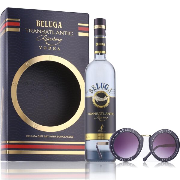 Beluga Transatlantic Racing Vodka 40% Vol. 0,7l in Geschenkbox mit Sonnenbrille