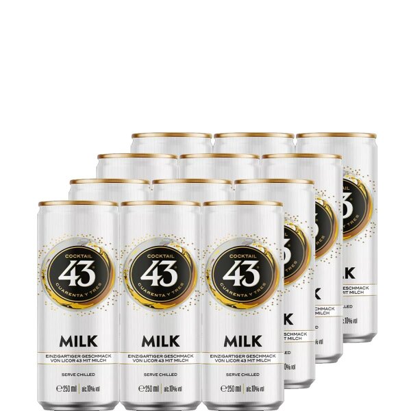Licor 43 Cocktail Milk PreMix 10% Vol. 12x0,25l