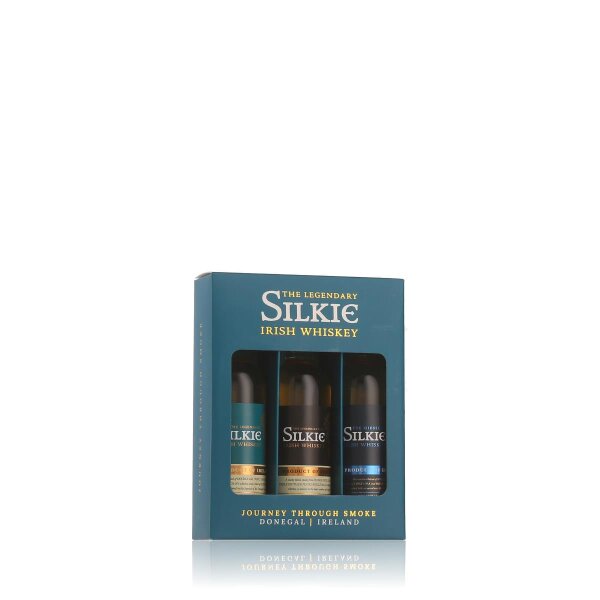 Silkie Journey Through Smoke Irish Whiskey Tasting Set 46% Vol. 3x0,05l in Geschenkbox