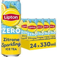 Lipton Zero Zitrone Sparkling Ice Tea Dose 24x0,33l