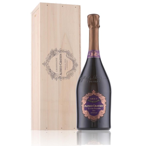Alfred Gratien Cuvee Paradis Champagner brut 2015 12,5% Vol. 0,75l in Geschenkbox aus Holz
