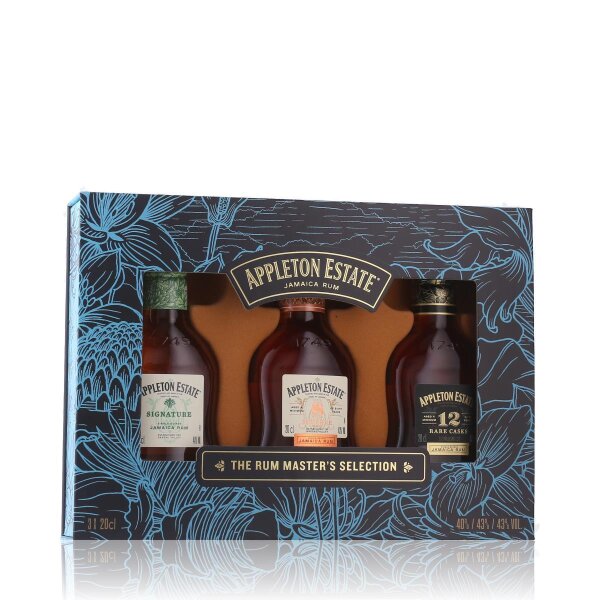 Appleton Estate Masters Selection Rum Tasting Set 40% Vol., 43% Vol. 3x0,2l in Geschenkbox
