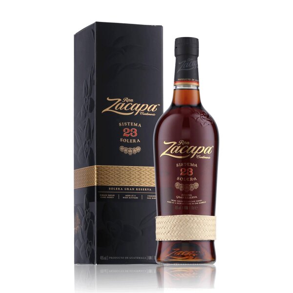 Ron Zacapa Centenario Sistema 23 Solera Rum 40% Vol. 0,7l in Geschenk